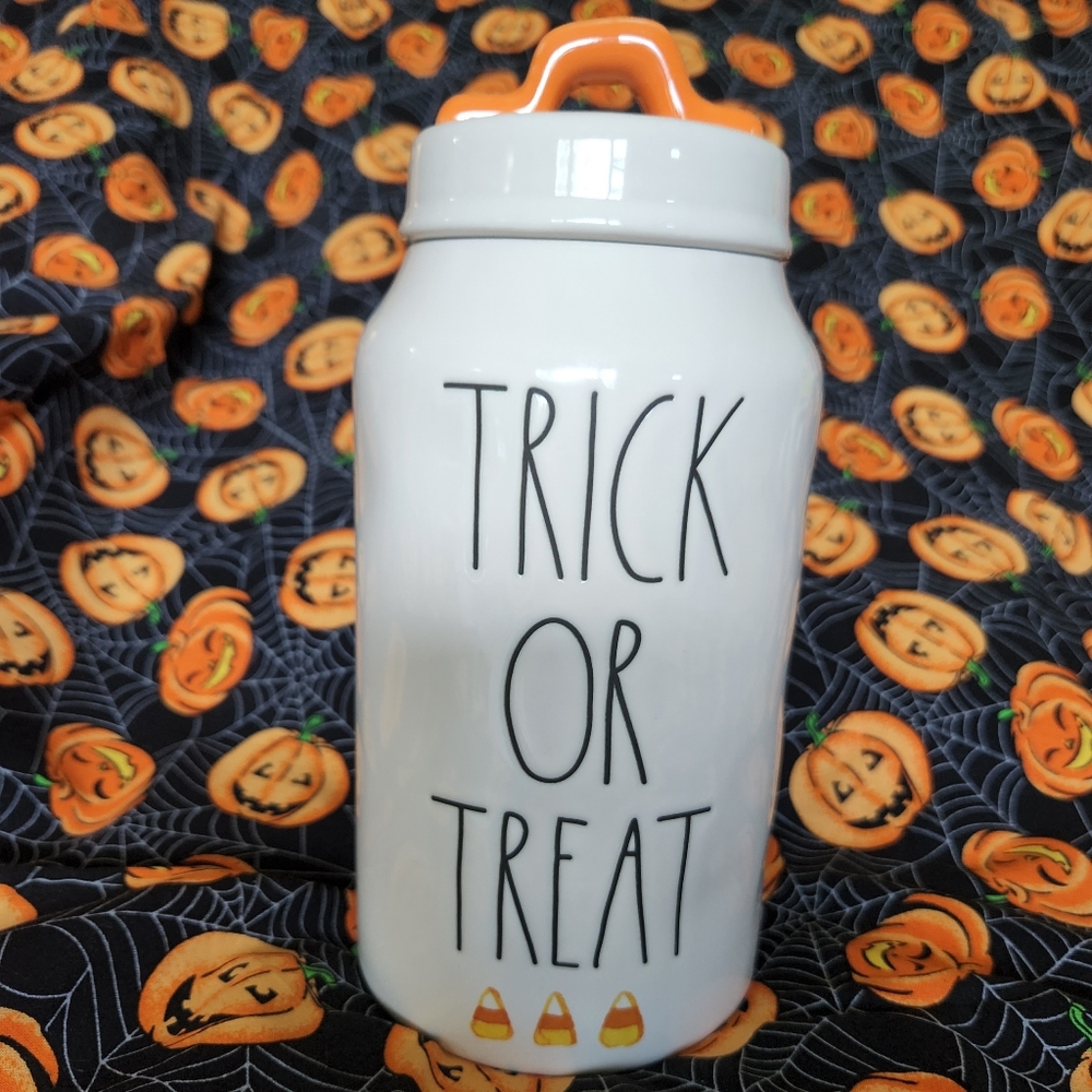 Rae dunn trick or treat canister